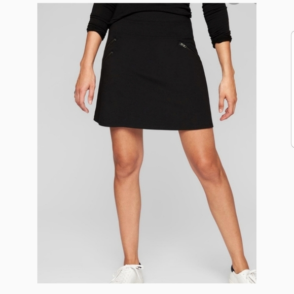 Athleta Dresses & Skirts - Athleta Black Strata Moto Skirt
